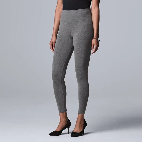 NWT Simply Vera Vera Wang Gray Live-In High Rise Legging – Sizes M & L available - Picture 1 of 6